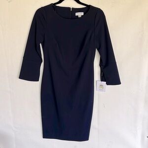 New never worn Calvin Klein navy blue dress with price tag still on